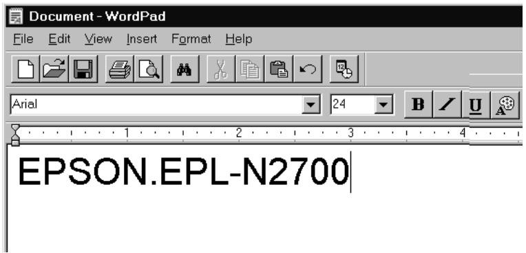 EPSON EPL-N2700 - Imprimer avec les polices codes à barres EPSON - 1