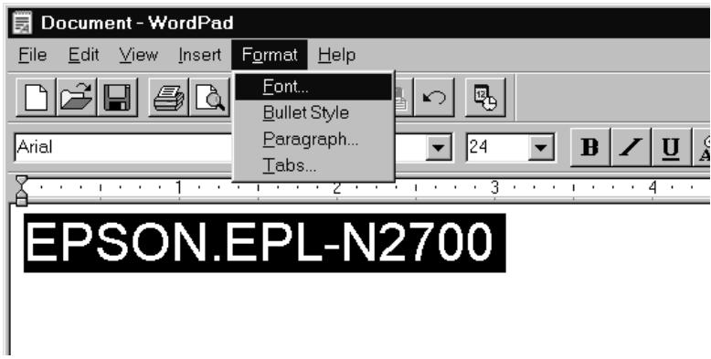 EPSON EPL-N2700 - Imprimer avec les polices codes à barres EPSON - 2
