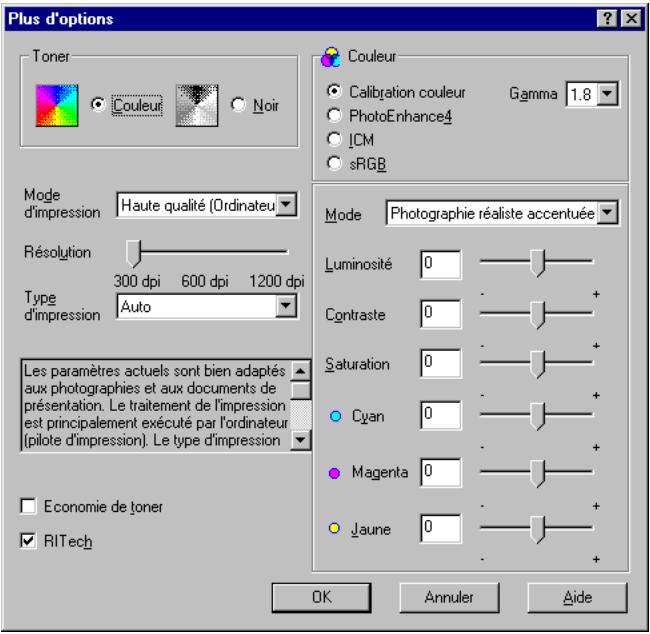 EPSON ACULASER C8600 - Personnalisation des paramètres d'impression - 1