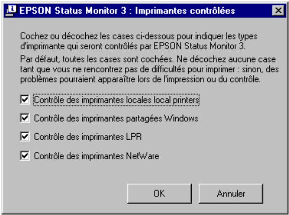 EPSON ACULASER C8600 - Définition des paramètres des imprimantes contrôlées - 1