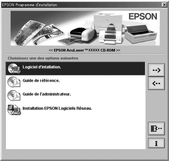 EPSON ACULASER C8600 - Installation d'EPSON Status Monitor 3 - 1