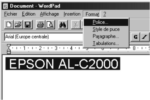 EPSON ACULASER C8600 - Impression à l'aide des polices EPSON BarCode - 2
