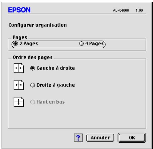 EPSON ACULASER C8600 - Modification de l'organisation d'une impression - 2