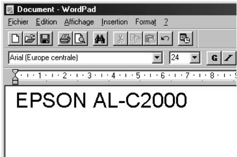 EPSON ACULASER C8600 - Impression à l'aide des polices EPSON BarCode - 1