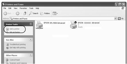 EPSON ACULASER C8600 - Sous Windows 2000/XP - 1