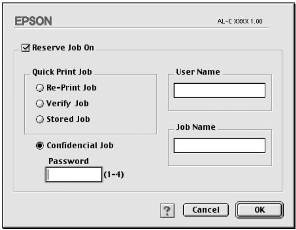 EPSON ACULASER C8600 - Job confidentiel - 1