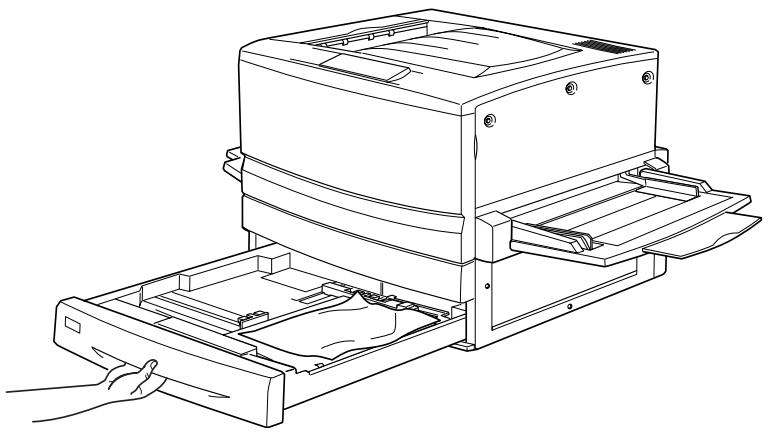 EPSON ACULASER C8600 - Bourrage papier dans le bac inférieur - 1