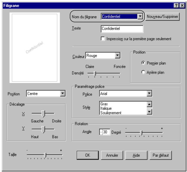 EPSON ACULASER C8600 - Utilisation d'un filigrane - 2