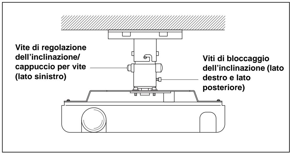 EPSON EPLMB23 - 2-4 Fissaggio dell'elemento di sostegno del proiettre all'elemento di fissaggio al soffitto - 2