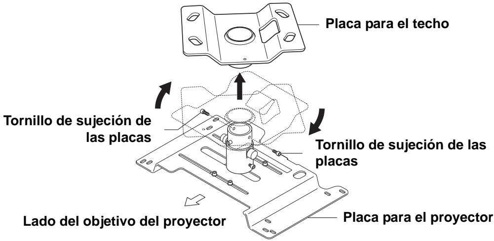 EPSON EPLMB23 - 2-1 Separación de la placía para el techo de la placía para el projector - 2