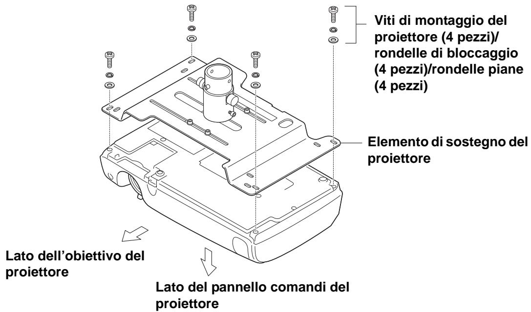 EPSON EPLMB23 - 2-3 Fissaggio al proiettre del relative dell'elemento di sostegno - 1