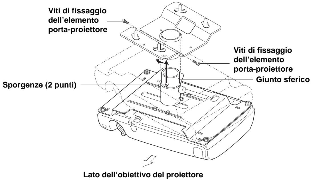EPSON EPLMB23 - 2-4 Fissaggio dell'elemento di sostegno del proiettre all'elemento di fissaggio al soffitto - 1