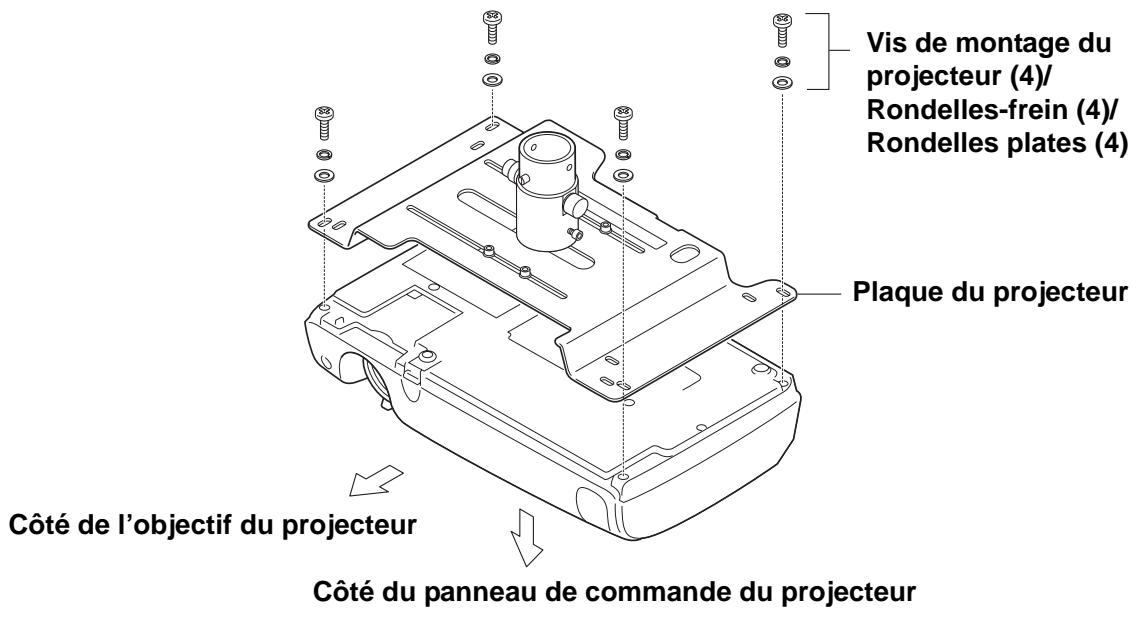 EPSON EPLMB23 - 2-3 Fixation de la plaque du projecteur sur le projecteur - 1