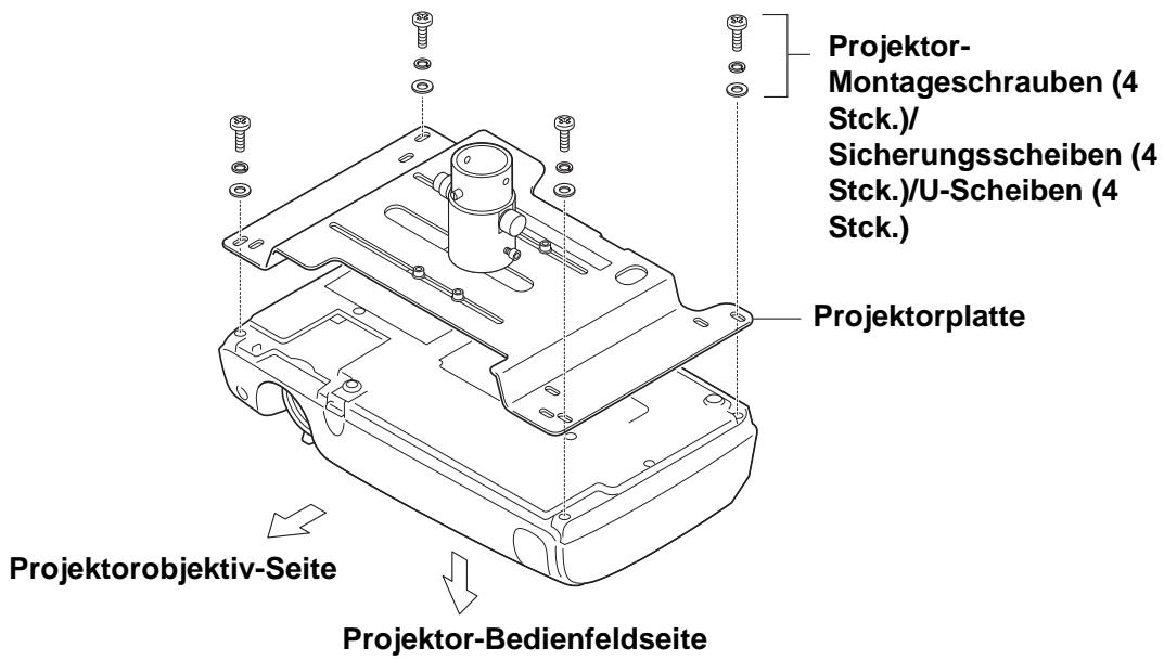 EPSON EPLMB23 - 2-3 Anbringen der Projektplatte am Projektor - 1