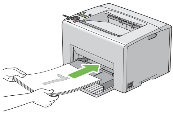 EPSON ACULASER C1750 - Chargement de supports d'impression dans le chargeur de feuilles prioritaire (PSI) - 1