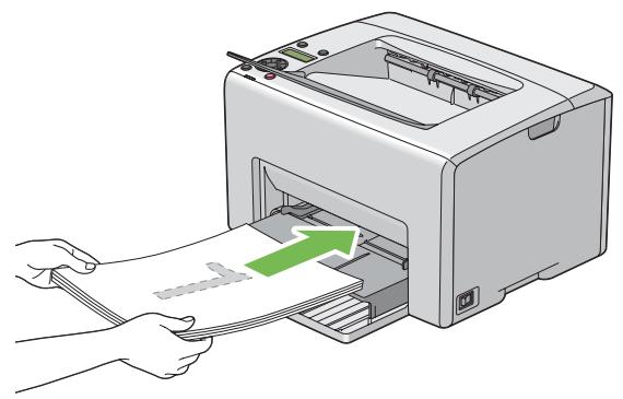 EPSON ACULASER C1750N - Chargement de supports d'impression dans le chargeur de feuilles prioritaire (PSI) - 1