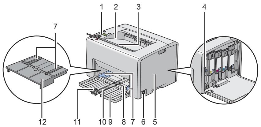 EPSON ACULASER C1750N - Vue avant - 1