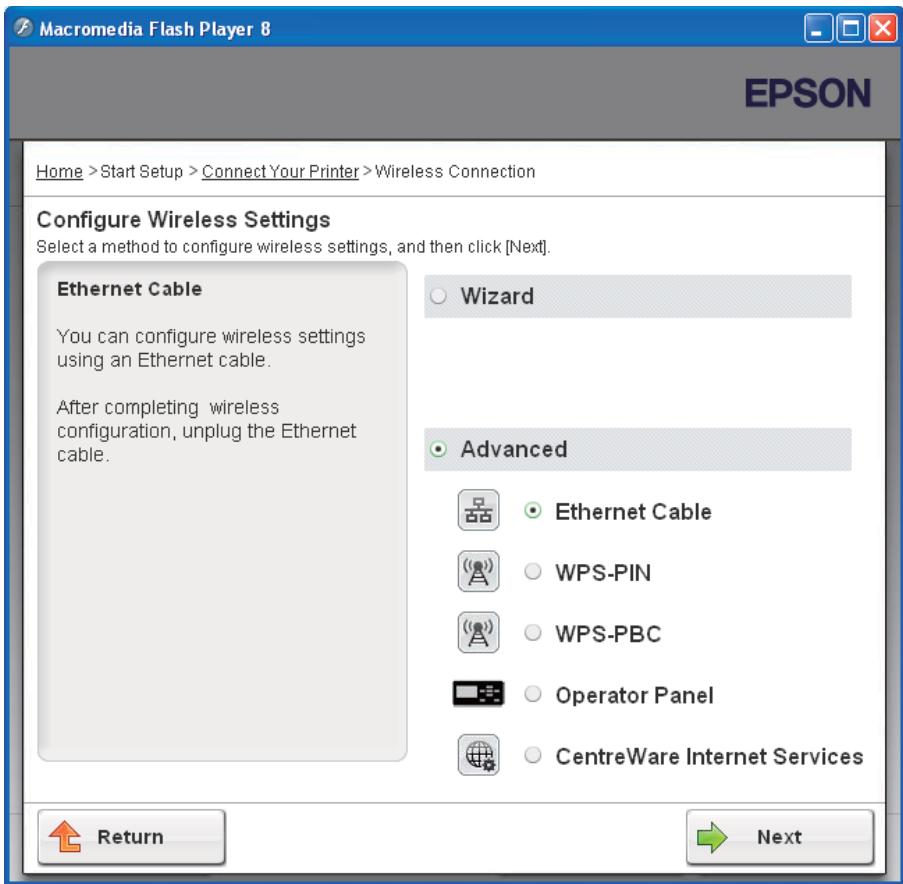 EPSON ACULASER C1750N - Sélectionnez Advanced (Avancé). - 1