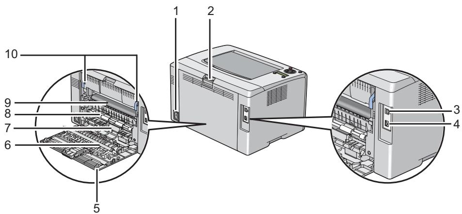 EPSON ACULASER C1750N - Vue arrière - 1