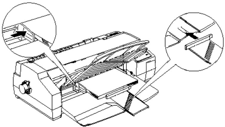 EPSON STYLUS 1500 - Chargement du papier dans le bac d'alimentation - 7