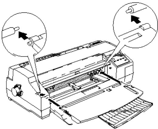 EPSON STYLUS 1500 - Installation du support papier et du bac de réception - 2