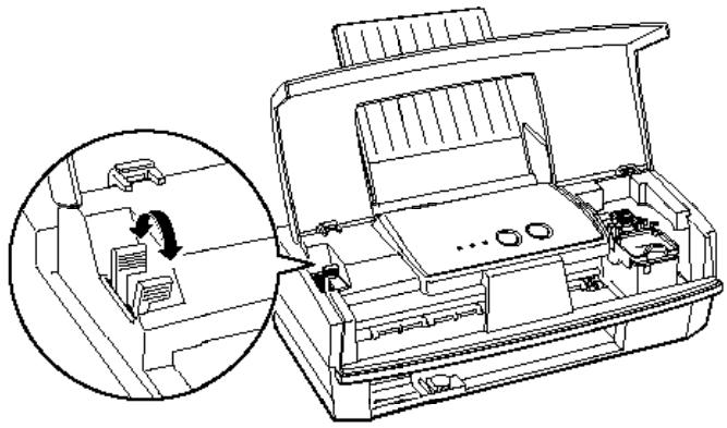 EPSON STYLUS COLOR 300 - Positionnement du levier de réglage - 1