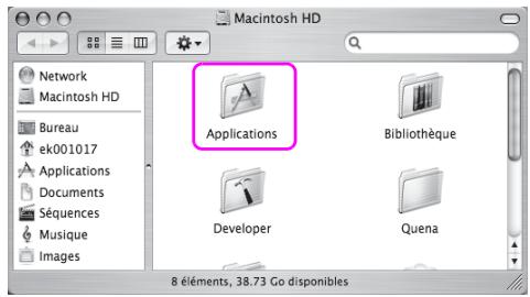 Macintosh HD Network Macintosh HD Bureau ek001017 Applications Documents Séquences Musique Images Applications Bibliothèque Developer Quena 8 éléments, 38.73 Go disponibles