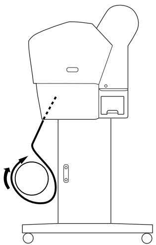 EPSON STYLUS PRO 9450 - Enroulement du papier par l'arrière - 5
