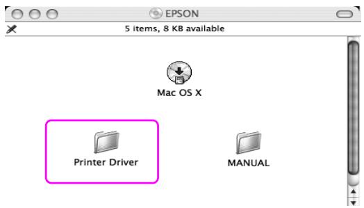 5 items, 8 KB available Mac OS X Printer Driver MANUAL