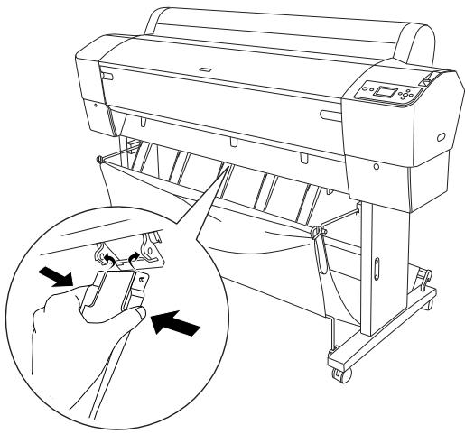 EPSON STYLUS PRO 9450 - Lors de l'entraînement du papier vers l'arrière - 1