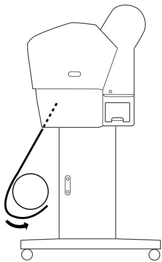 EPSON STYLUS PRO 9450 - Enroulement du papier par l'avant. - 5