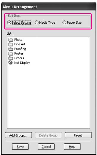 EPSON STYLUS PRO 7900 - Disposition du menu - 2