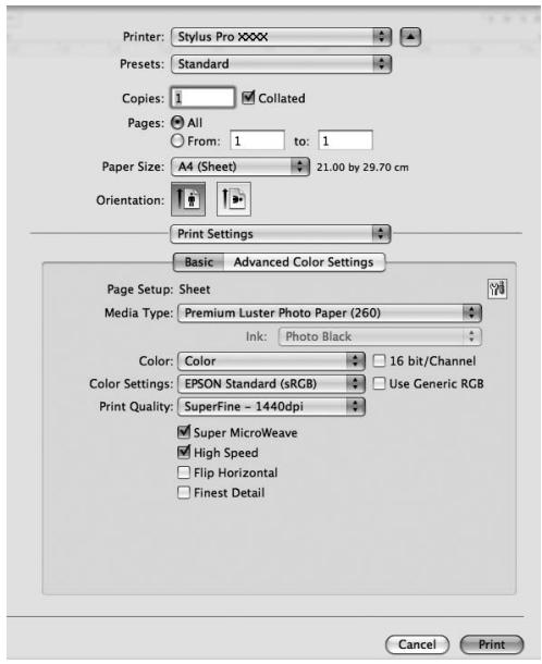 EPSON STYLUS PRO 7900 - Pilote d'impression - 1