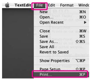 EPSON STYLUS PRO 7900 - Accès à la zone de dialogue Print (Imprimer) - 1