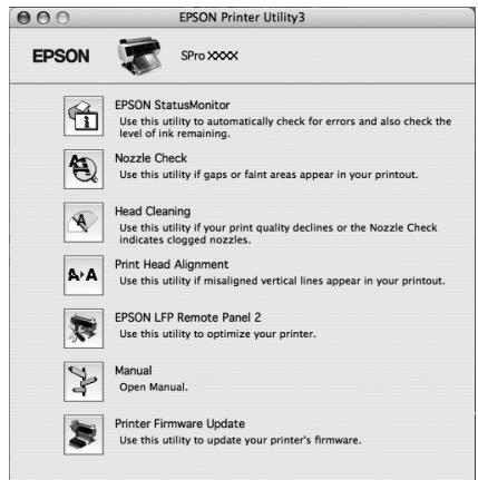 EPSON STYLUS PRO 7900 - Mise en œuvre des utilitaires d'impression - 1