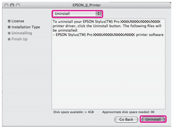 EPSON STYLUS PRO 7900 - Désinstallation du pilote d'impression - 13