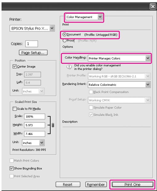 EPSON STYLUS PRO 7900 - Utilisation d'Adobe Photoshop CS3 - 2