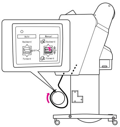 EPSON STYLUS PRO 7900 - Enroulement du papier par l'arrière - 2
