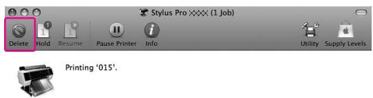 EPSON STYLUS PRO 7900 - Annulation d'une impression depuis l'ordinateur (Mac OS X) - 2