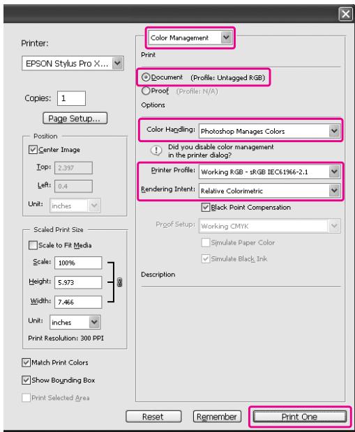 EPSON STYLUS PRO 7900 - Utilisation d'Adobe Photoshop CS3 - 2