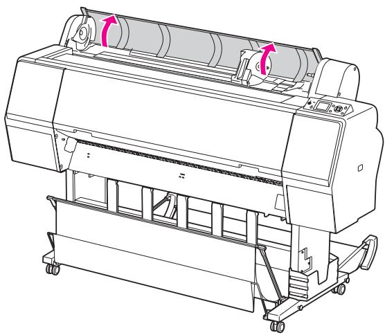 EPSON STYLUS PRO 7900 - Ouvrez le capot du papier rouleau. - 1