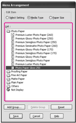 EPSON STYLUS PRO 7900 - Disposition du menu - 3