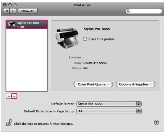 EPSON STYLUS PRO 7900 - Désinstallation du pilote d'impression - 6
