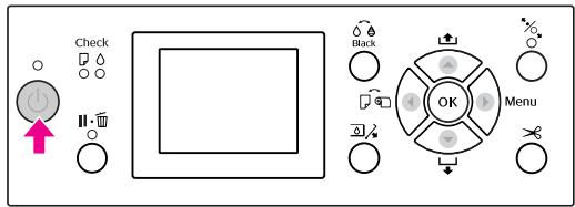 EPSON STYLUS PRO 7900 - Mettez l'imprimante sous tension en appuyant sur la touche ⏻. - 1