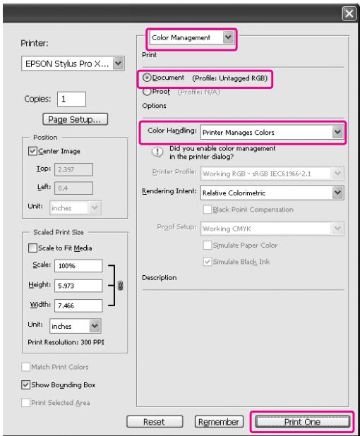 EPSON STYLUS PRO 7900 - Utilisation d'Adobe Photoshop CS3 - 2
