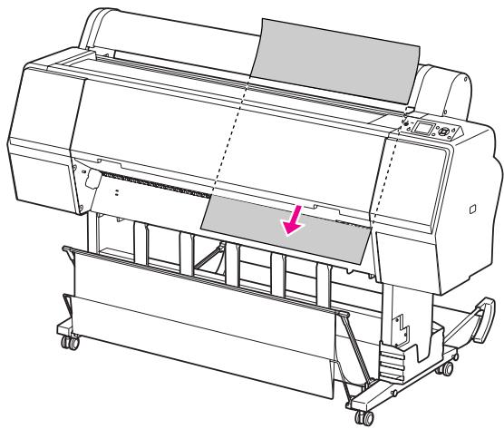 EPSON STYLUS PRO 7900 - Introduisez le papier dans la fente d'insertion prévue à cet effet. - 1