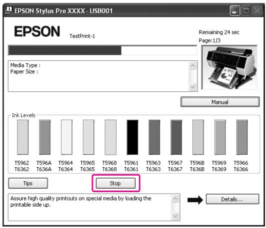 EPSON STYLUS PRO 7900 - Lorsque la barre de progression s'affiche - 1
