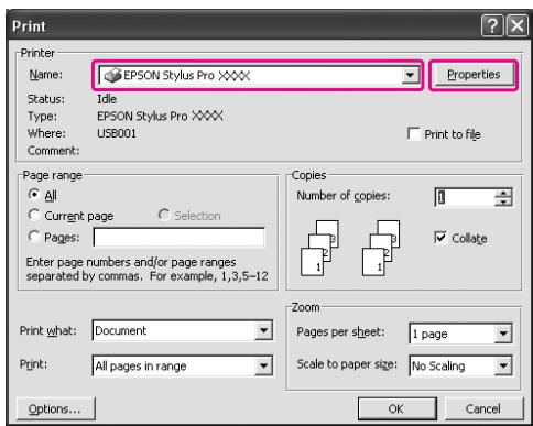 EPSON STYLUS PRO 7900 - À partir d'applications Windows - 4