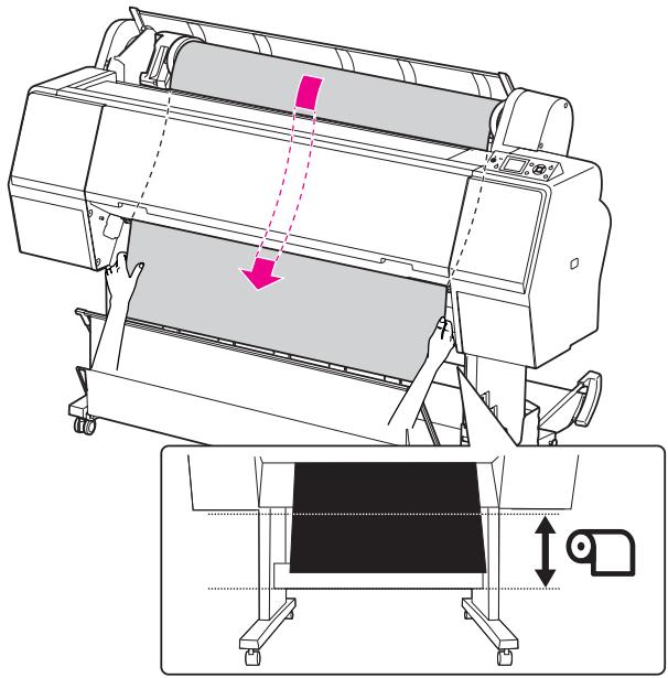 EPSON STYLUS PRO 7900 - Pour déverrouiller le support de l'adaptateur, appuyez fermement sur le support. Déplacez-le ensuite vers la gauche à l'aide de la poignée. - 13
