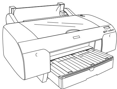 EPSON STYLUS PRO 4880 - Installation du papier rouleau sur l'imprimante - 1